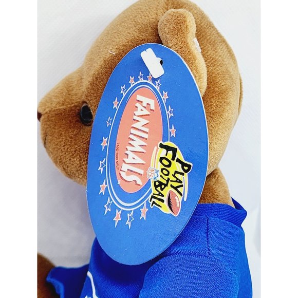 Vintage 1999 Play By Play NFL New England Patriots Stuffed Bear Mascot - Collect - Picture 12 of 15